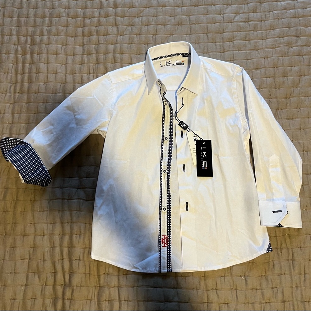 NWT Kids Ike Behar Button Up Shirt Size 5